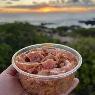 Spicy poke so ONO! Wish I could bring it back to the mainland!!!
