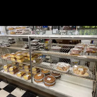 a variety of baked goods