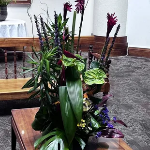 Tropical floral arrangement