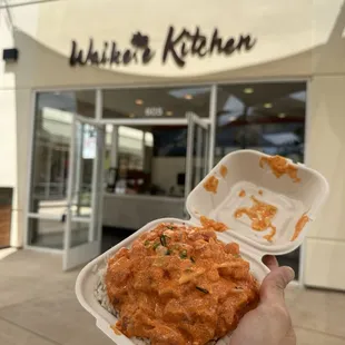 Spicy Tuna Bowl, easily over a pound of fish. Great taste, great value at $16.95. Must try!!