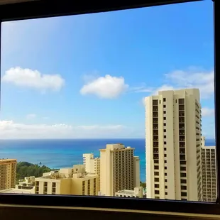 Unit 3110. Daily morning view daily from the bedroom. Never got tired of waking up to this oceanview daily.
