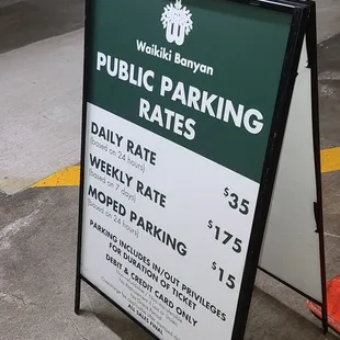 Parking.  Updated parking price as of June 28 2024