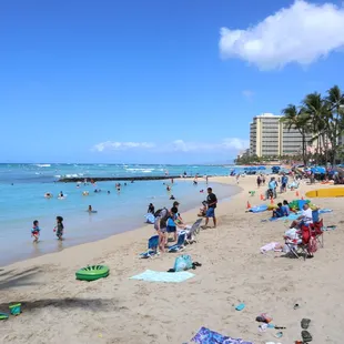 people on the beach