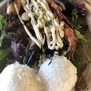Garlic Shrimp Plate