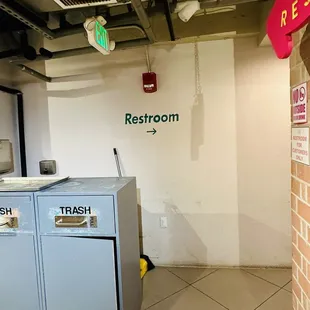 Restrooms available for patrons