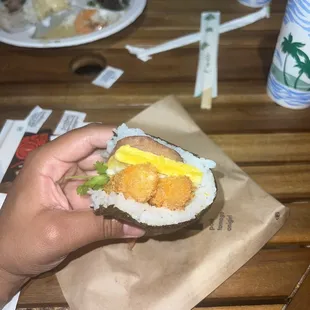 Shrimp Tempura Onigiri