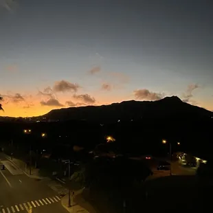 Diamond head at sun rise