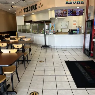 the dining area