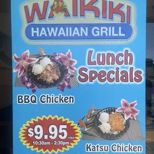 Lunch Specials