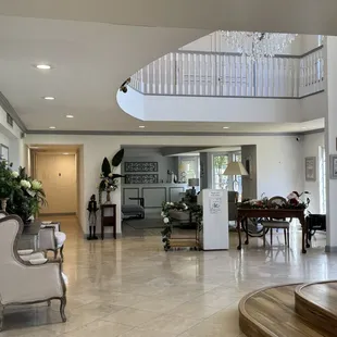 Entryway and restrooms.