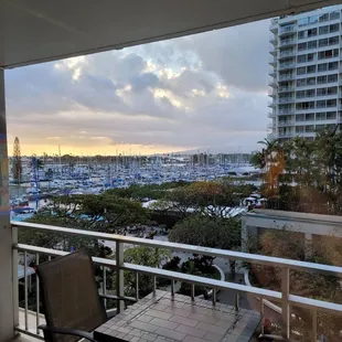 That view of the marina though..