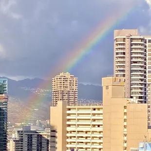 Amazing rainbow as seen from our balcony