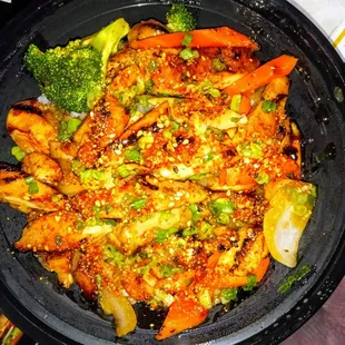 Spicy teriyaki chicken, needed siracha