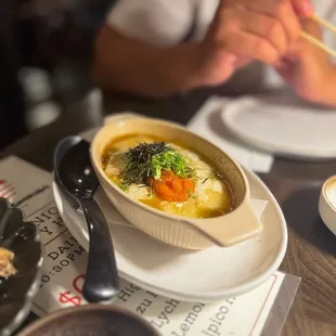 Mentai mochi cheese gratin