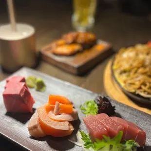 food, sushi and sashimi