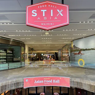 Stix Asia Asian Food Hall in Waikiki. Food Court full of amazing restaurants.