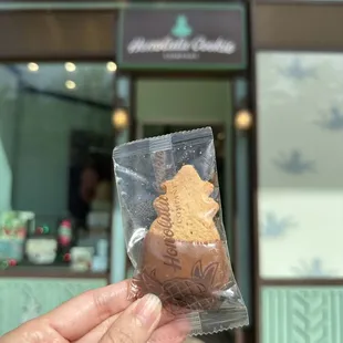 Chocolate covered shortbread cookies from Honolulu Cookie Company