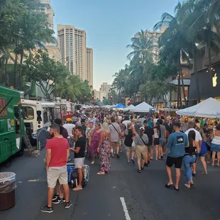 Lots of vendors and huge crowds!