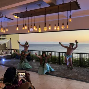 a group of hula dancers