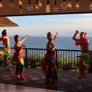 a group of hula dancers