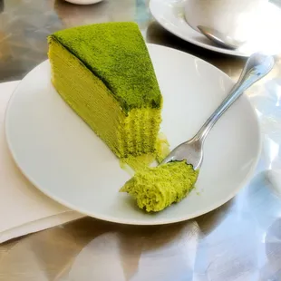 Matcha Mille Crepe Cake