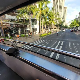 Riding the trolley like a tourist