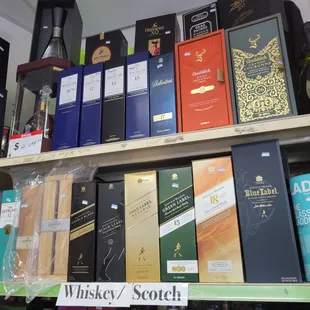 Wide selection of top spirits