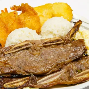 Seafood combo with short rib