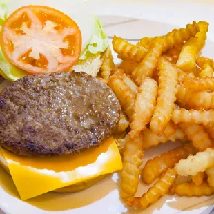 Cheese burger combo