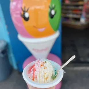 Strawberry, vanilla, &amp; banana w/ condensed milk