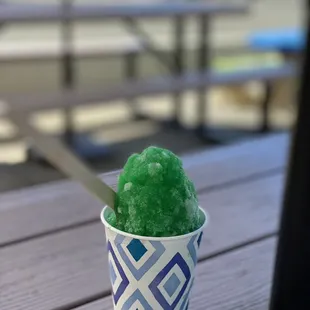 We got the lemon ice and it was so refreshing after hiking along the road!!