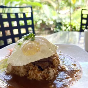 Short rib loco moco