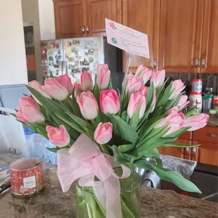 Fresh beautiful tulips