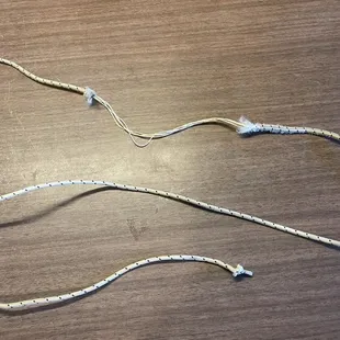 Frayed starter cord that was not replaced and owner claimed could have frayed after 5 months of use