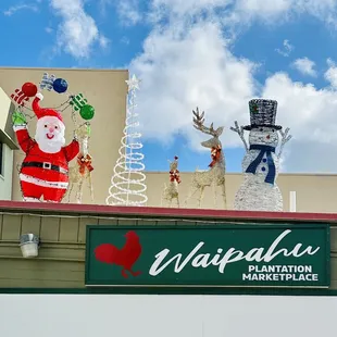 Outside decorations!