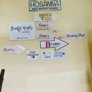 The various upstairs businesses.