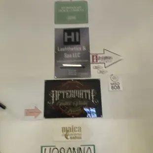 a variety of street signs