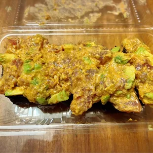 Uncle Jason's Nigiri (ahi poke and avocado)