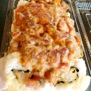 Up close view, Dynamite Maki.