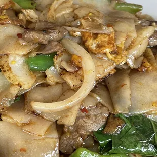 Drunken Noodles with a high spicy level!