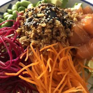 Salmon poke bowl