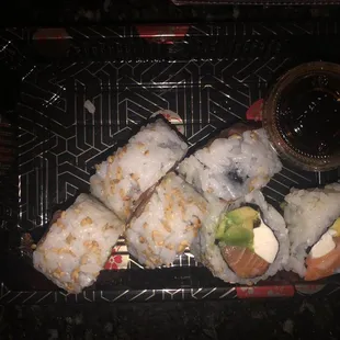 A cockroach in my philadelphia roll