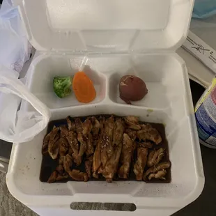 Chicken teriyaki dinner