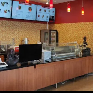 Inside order counter