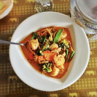 a bowl of food