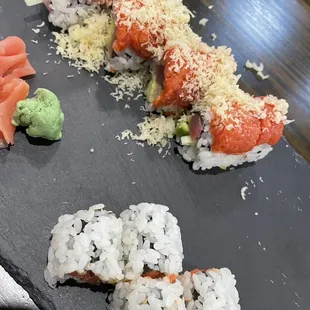 a variety of sushi