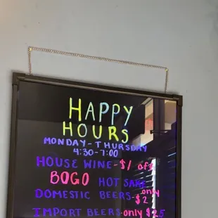 Happy hours