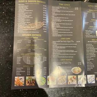 Sushi &amp;kithen entrees