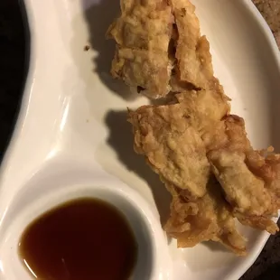 Soft shell crab appetizer.