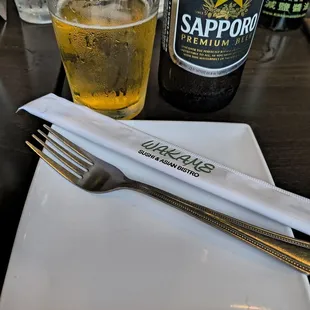 sushi and sashimi, drink